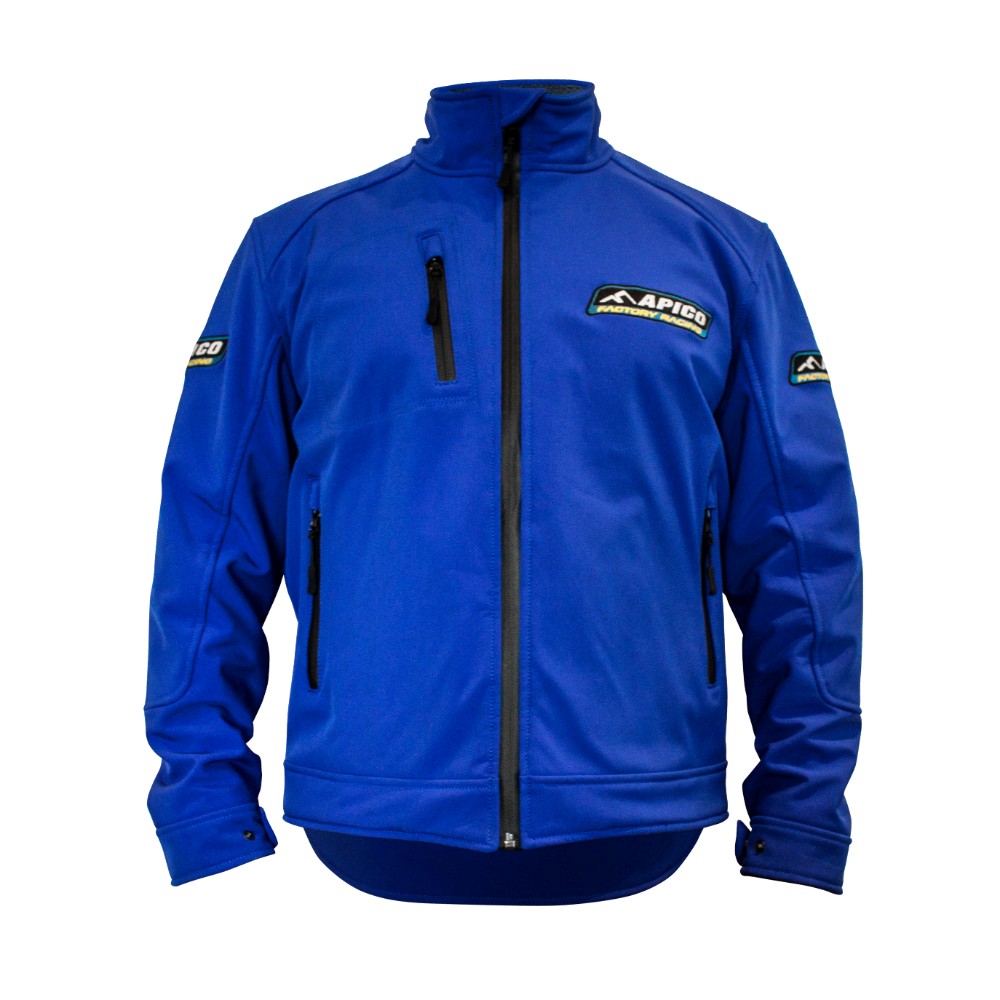 APICO FACTORY RACING SOFTSHELL JACKET BLUE SMALL