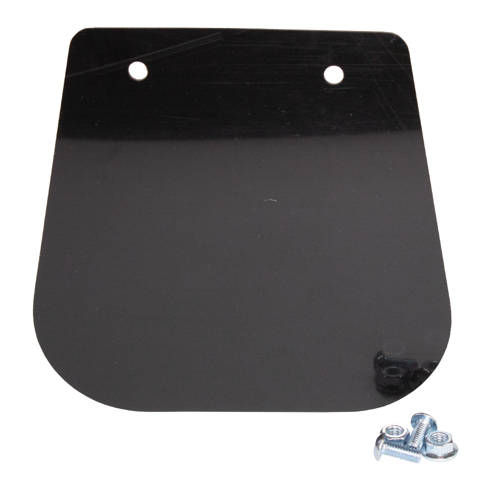 FRONT FENDER SPLASH GUARD UNIVERSAL BLACK