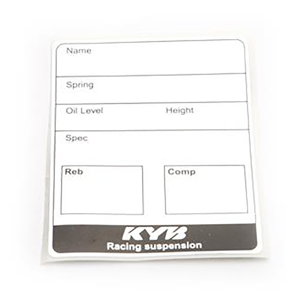 LABEL SUSPENSION NAME OIL LEVEL SPRING CLICKER POS. 10PCS