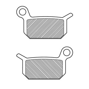BRAKE PADS FRONT/REAR KTM/HQV/GAS 50CC (GF190) (R)